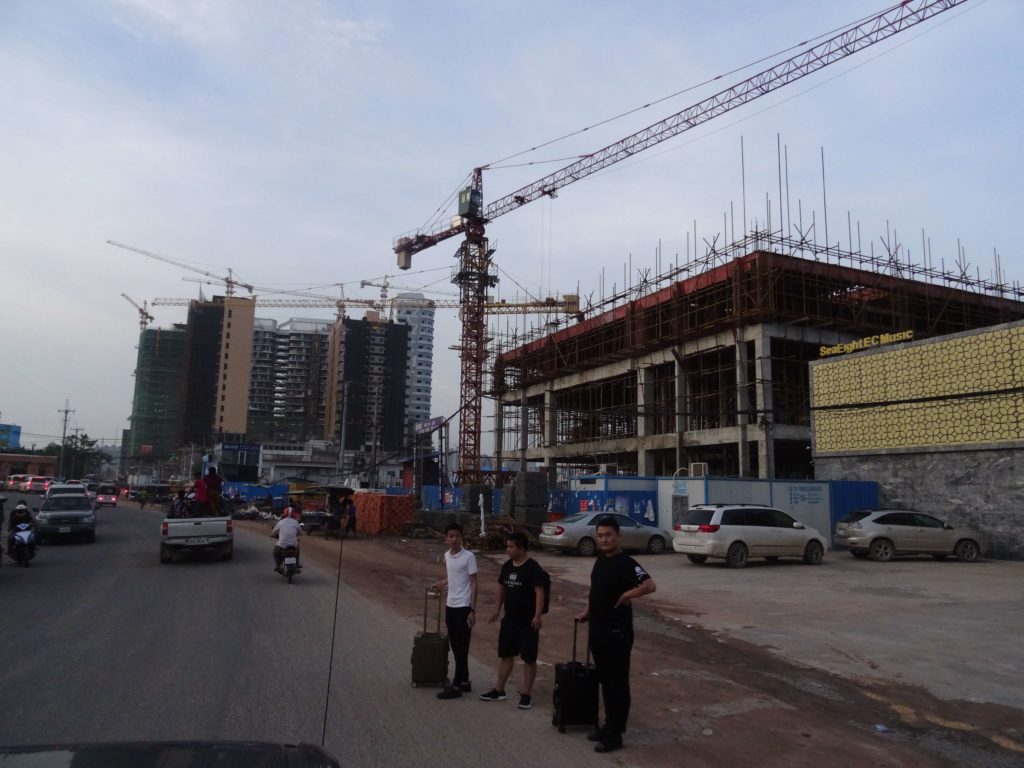 sihanoukville en chantier travaux casino en contruction