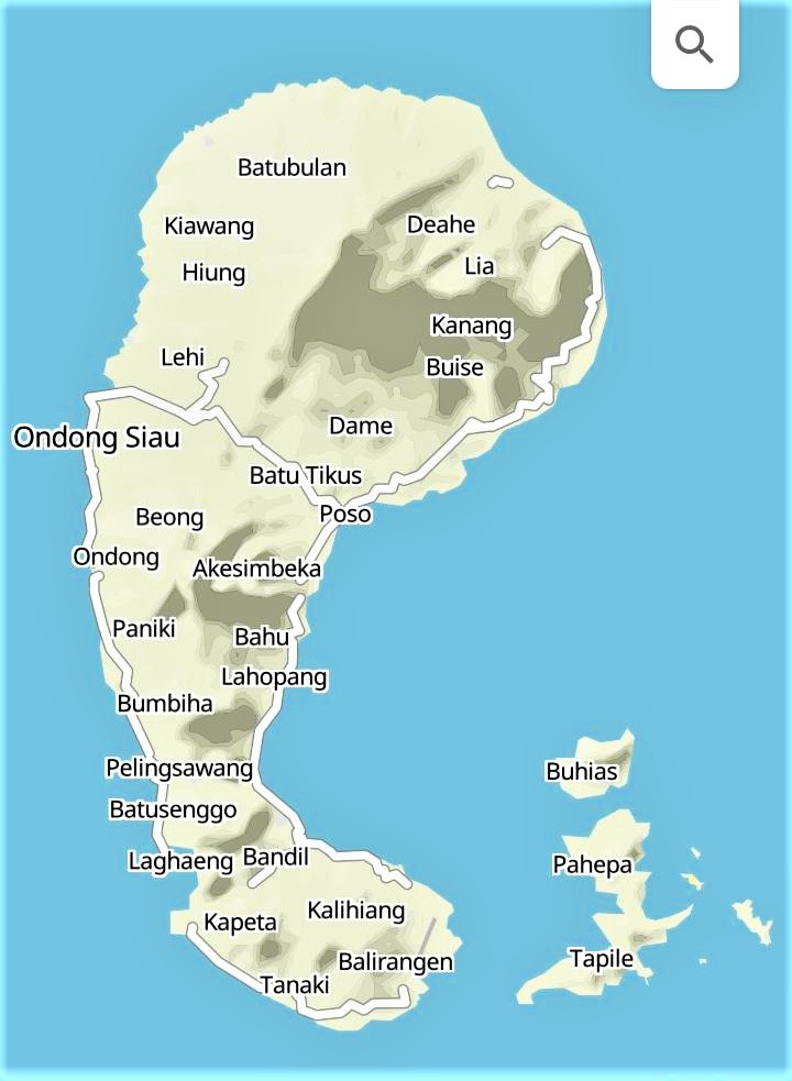 Carte de Pulau Siau
