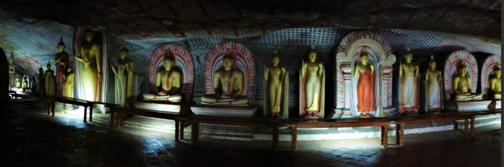 dambulla et son rock temple, intérieur