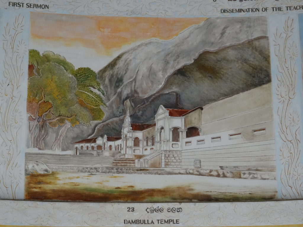 dambulla et son rock temple, peinture