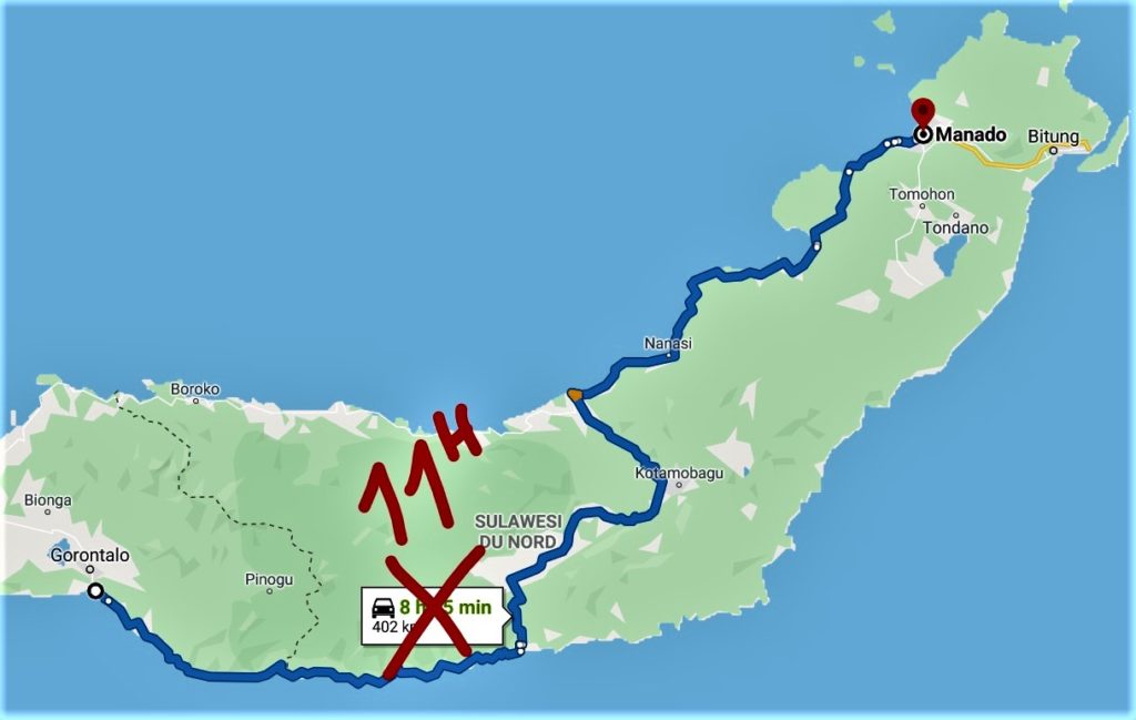 De Gorontalo à Manado