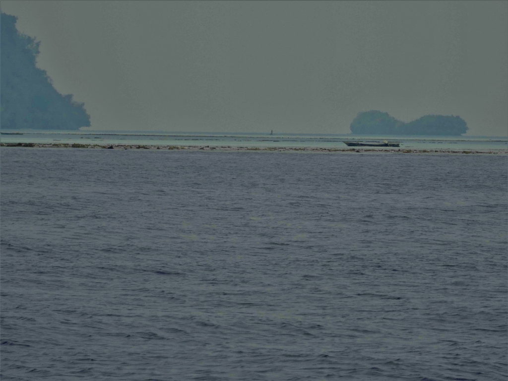 paysage depuis le bateau de Ampana à Wakai, aux îles Togian