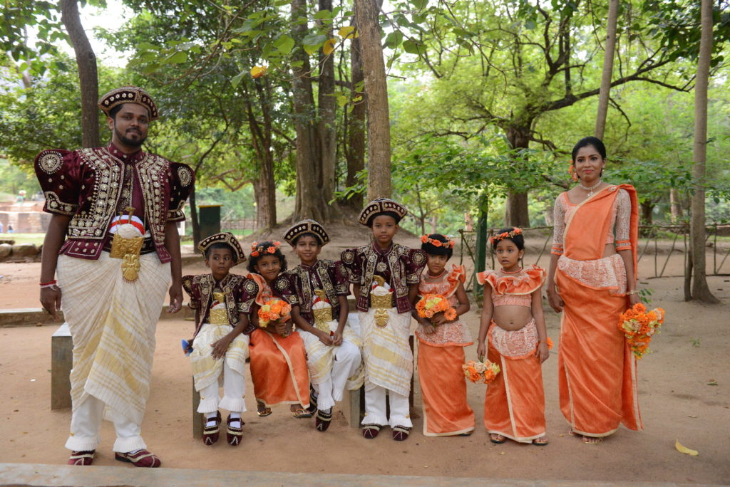 tenues traditionnelles mariage à sigiriya