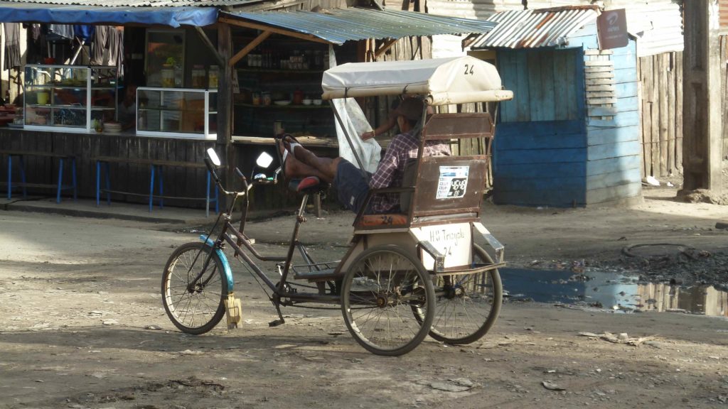 pousse-pousse à Tamatave