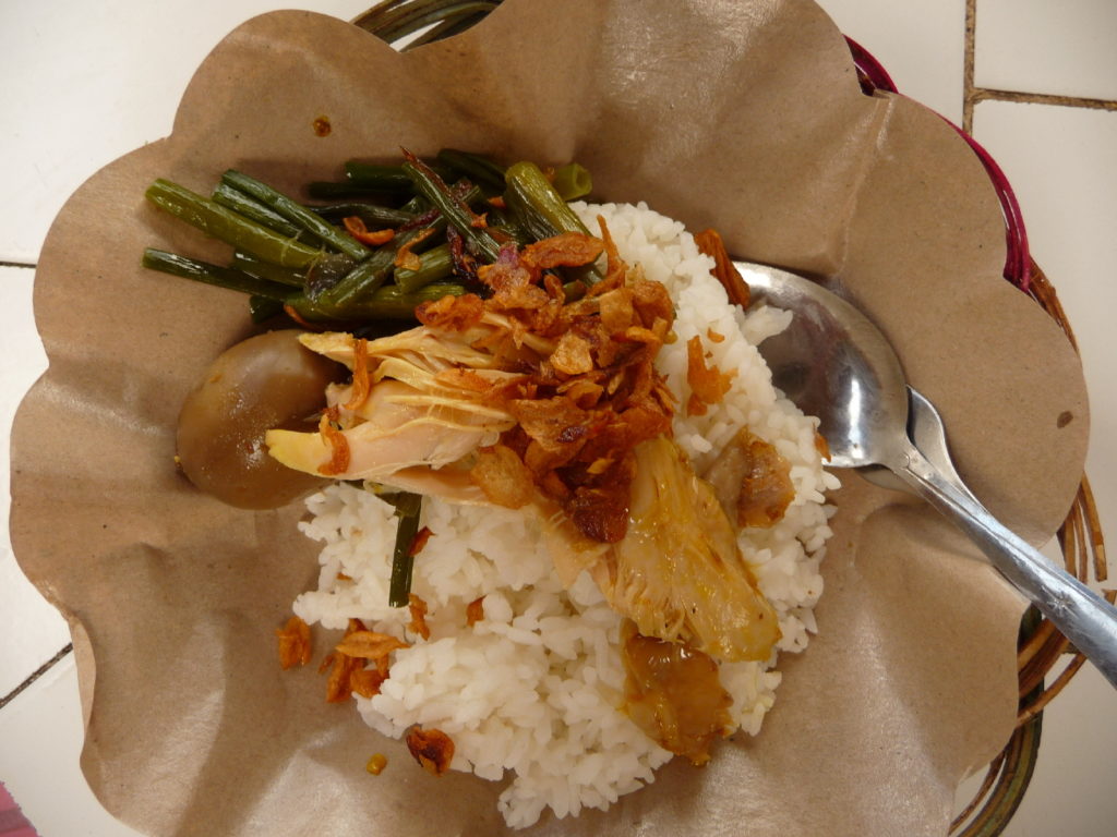 notre repas à Pura Gunung Kawi Sebatu