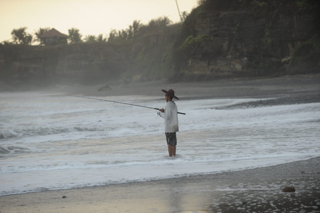 pêcheur à balian beach