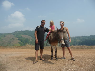 Balade avec un âne à Mae Salong