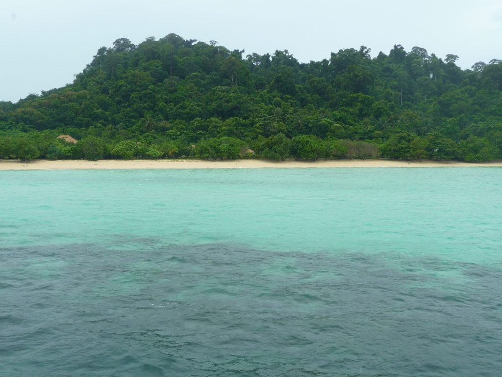 Koh ngai vu depuis notre bateau, sortie 4 islands depuis koh lanta