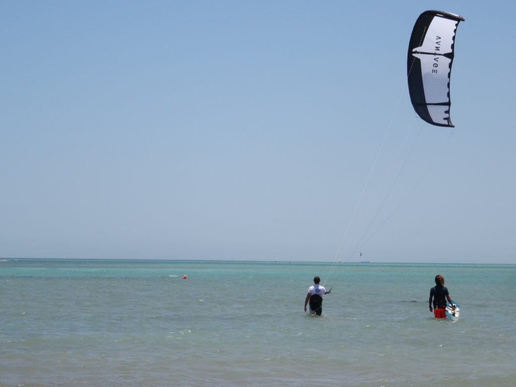 kitesurf entre El Gouna et Hurghada sur les côtes de la Mer Rouge