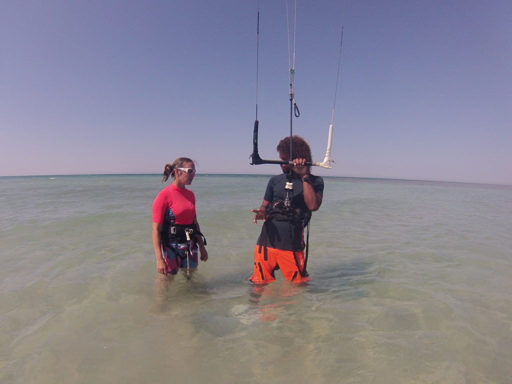 kitesurf entre El Gouna et Hurghada sur les côtes de la Mer Rouge