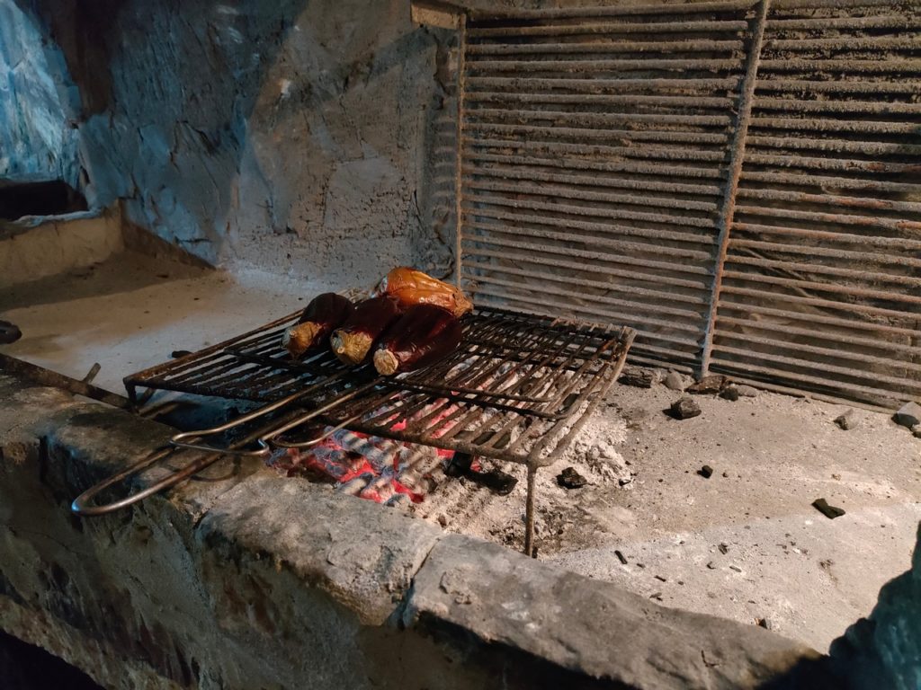 cuisson au barbecue d'aubergines