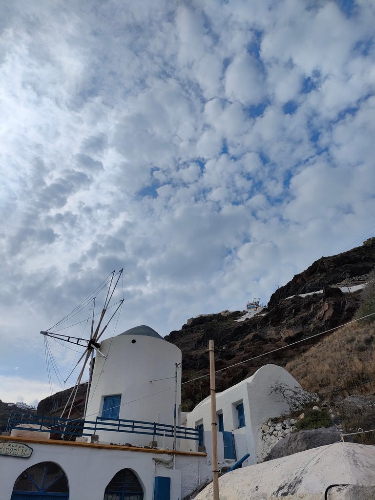 moulin sur Thirassia, Santorin