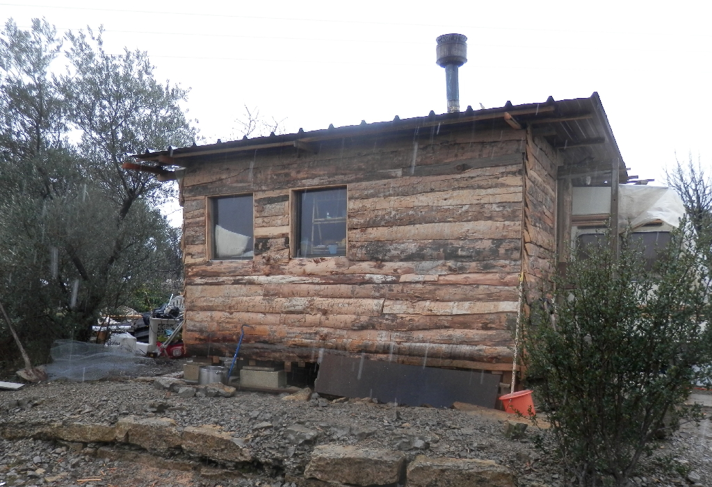 famille nomade logement cabane chalet