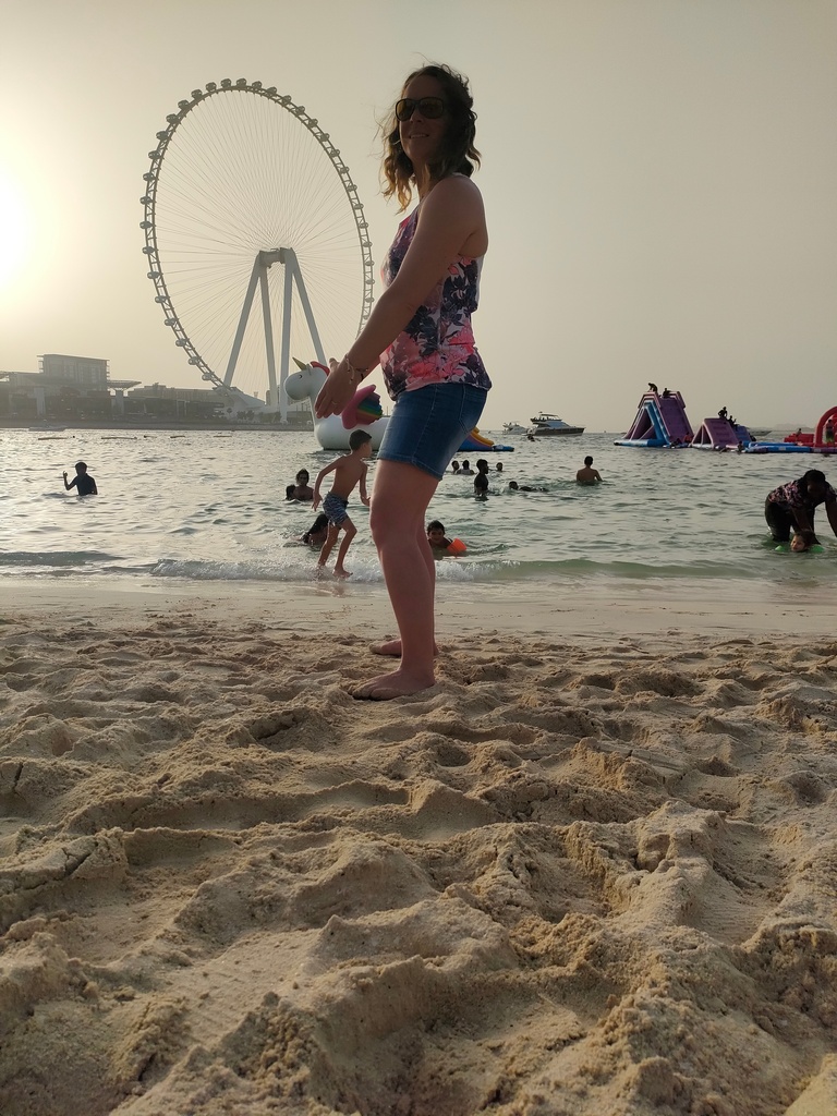 JBR Jubera Beach Residences plage de Dubaï au coucher du soleil