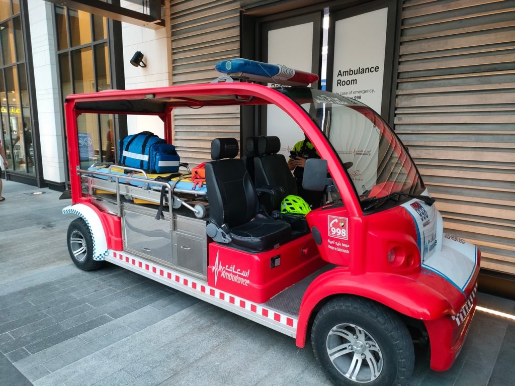 ambulance de plage à dubaï