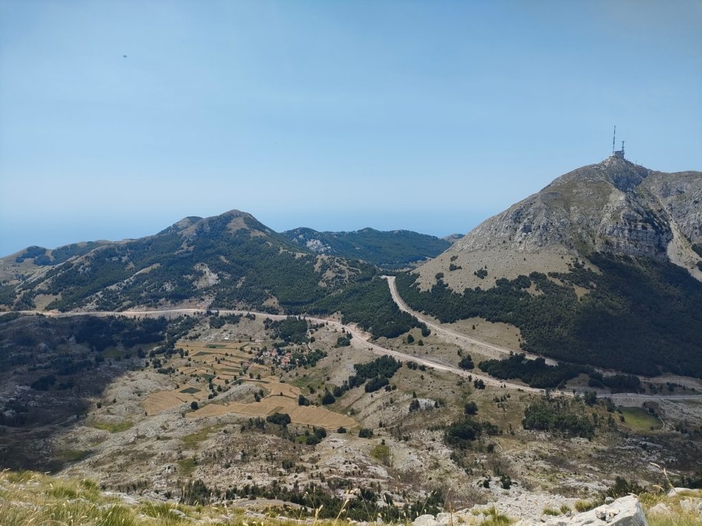 paysages de montagne dans le Parc National du Lovcen