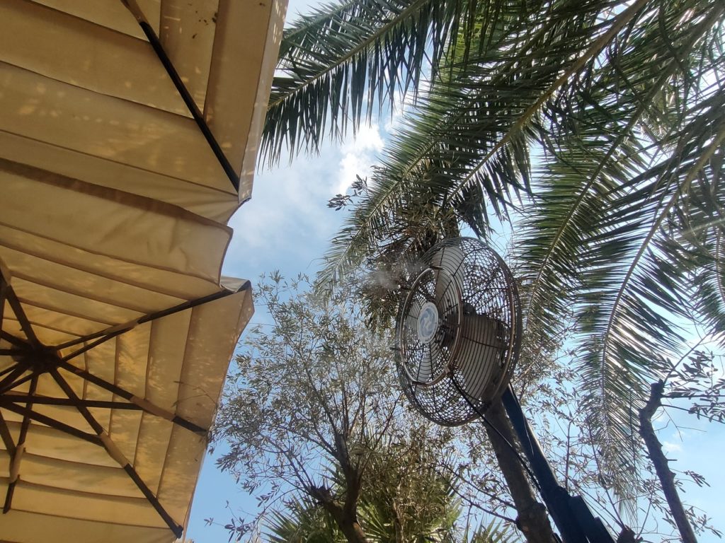brumisateur géant en terrasse à kotor