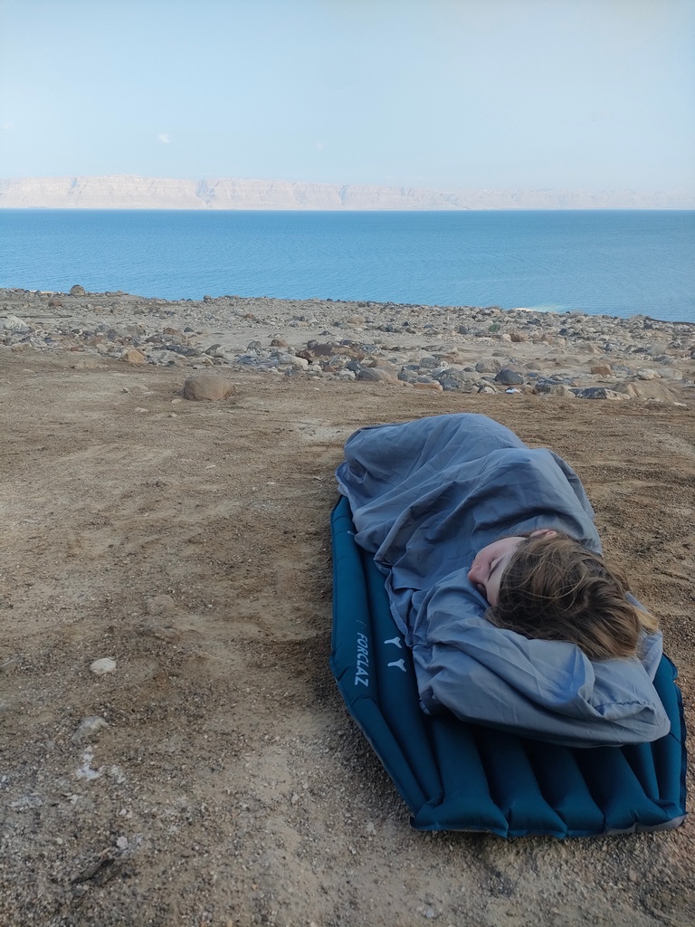 Camping sauvage à la Mer Morte