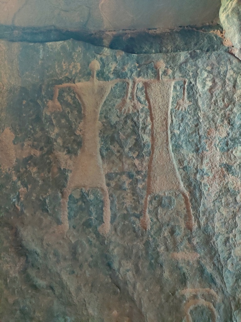 inscriptions (pétroglyphe) de Khazaly Canyon, wadi rum