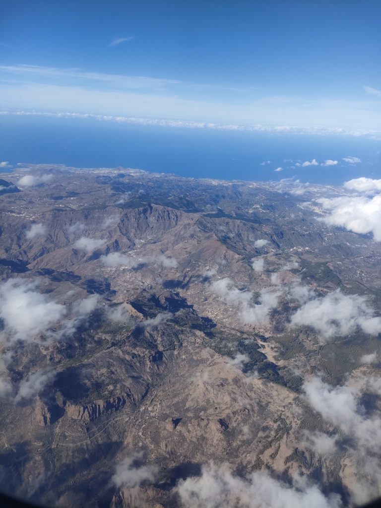 vue aérienne sur les îles Canaries