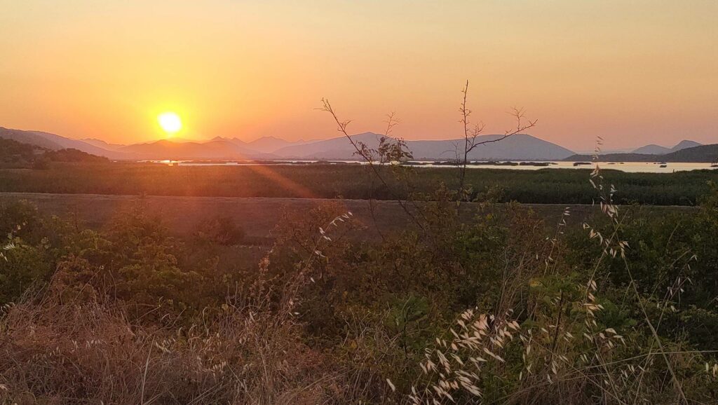 Nature park Hutovo Blato - Coucher de soleil sur le Lac Svitava